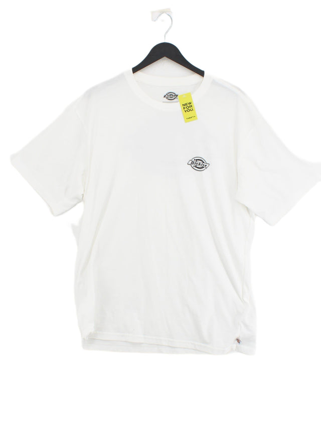 Dickies Men's T-Shirt L White 100% Cotton