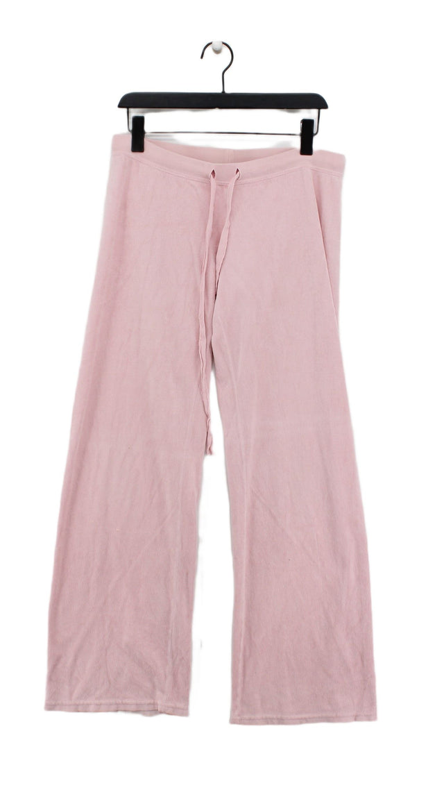 Juicy Couture Women's Sports Bottoms L Pink Cotton with Polyester