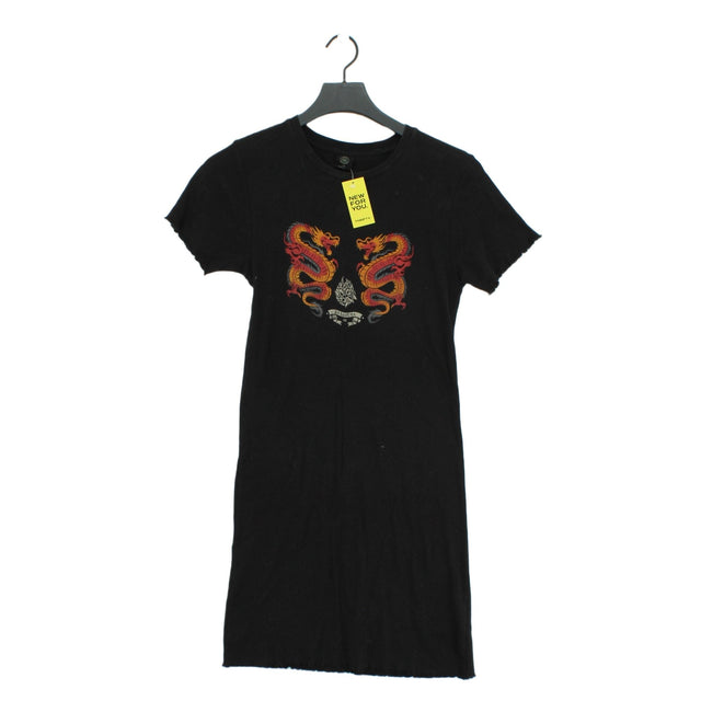 Urban Outfitters Women's Midi Dress L Black 100% Cotton