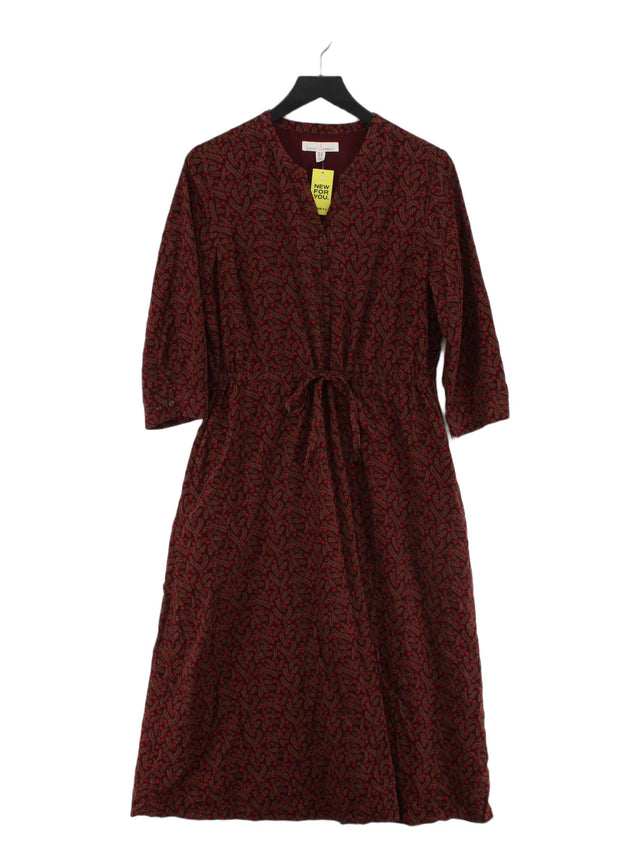 Seasalt Women's Maxi Dress UK 14 Purple Cotton with Polyester