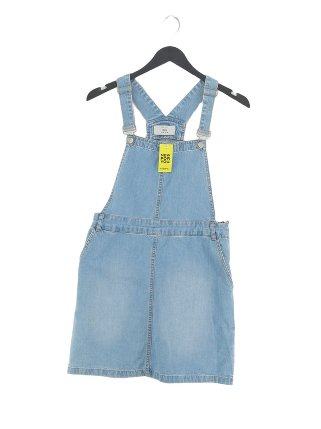 New Look Women's Mini Dress UK 10 Blue 100% Cotton