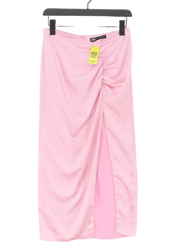 Zara Women's Maxi Skirt S Pink 100% Polyester