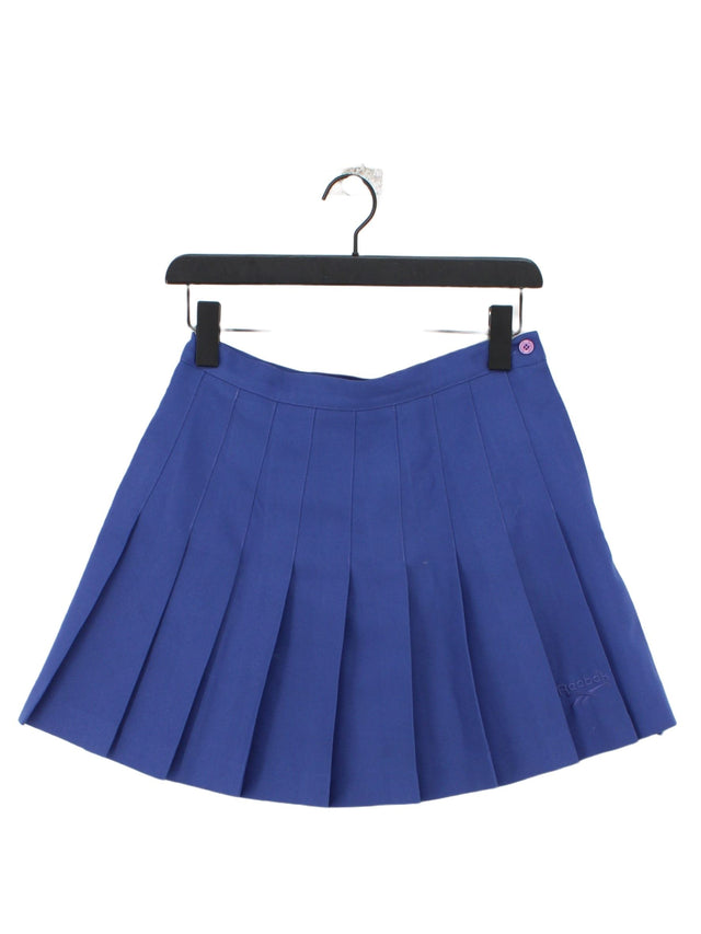 Reebok Women's Mini Skirt UK 8 Blue 100% Polyester