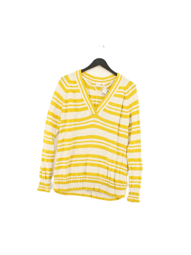 Gap Women's Jumper S Yellow 100% Cotton