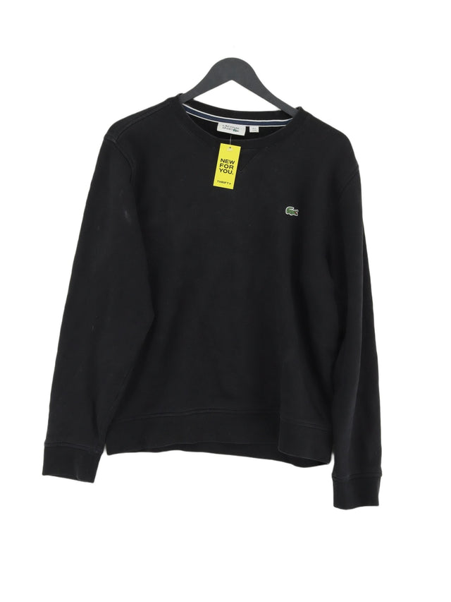 Lacoste Women's Jumper M Black Cotton with Polyester