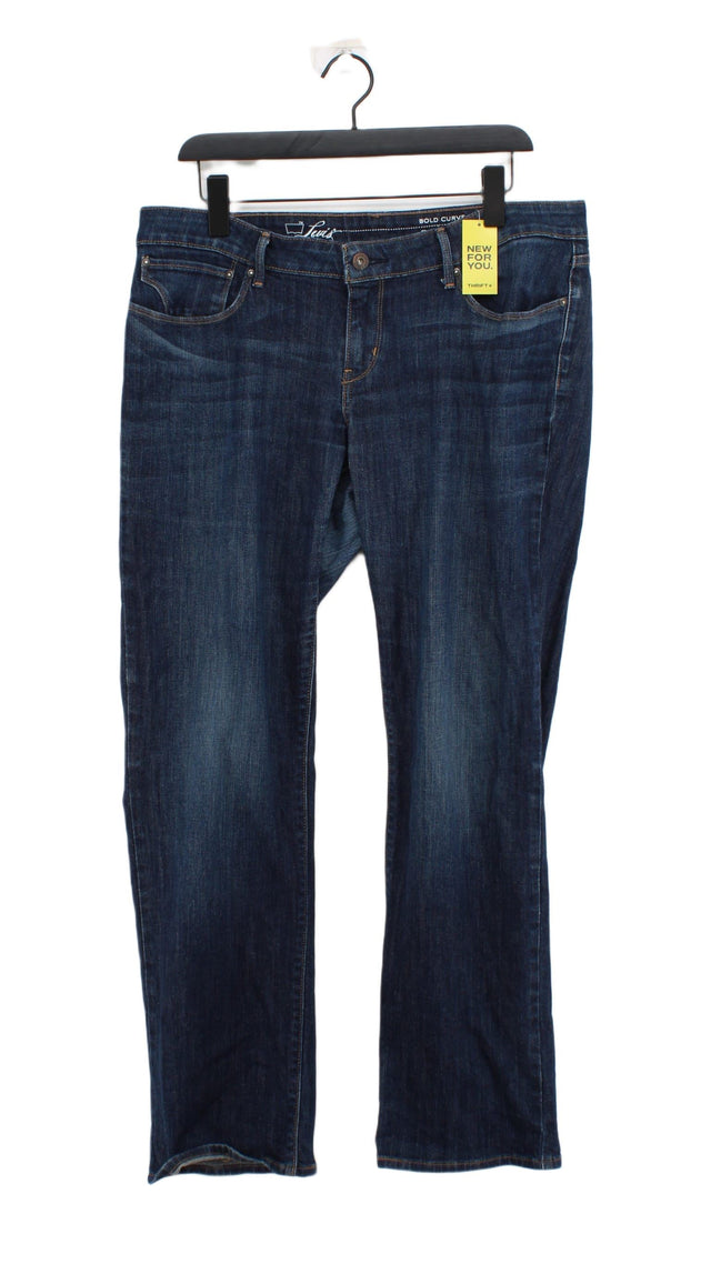 Levi’s Women's Jeans W 36 in Blue Cotton with Elastane