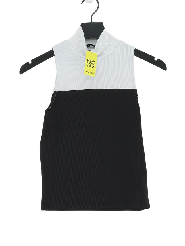 Karen Millen Women's T-Shirt UK 10 Black Polyester with Elastane