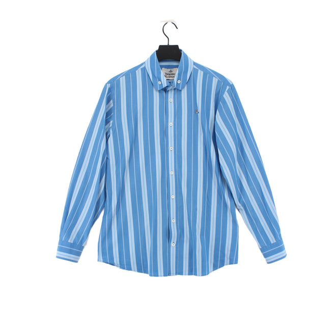 Vivienne Westwood Men's Shirt Chest: 50 in Blue 100% Cotton