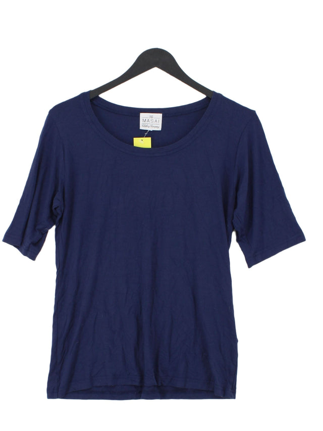 Masai Women's T-Shirt M Blue Viscose with Elastane