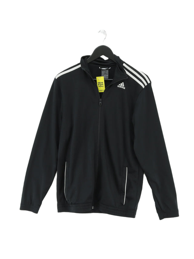 Adidas Men's Hoodie Chest: 42 in Black 100% Polyester