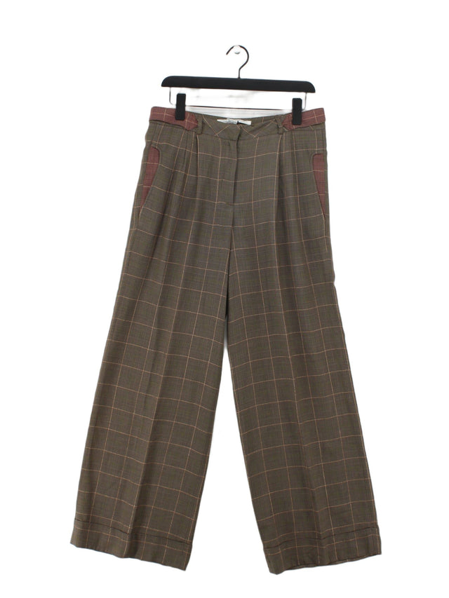 Diane Von Furstenberg Women's Suit Trousers W 33 in Tan 100% Other