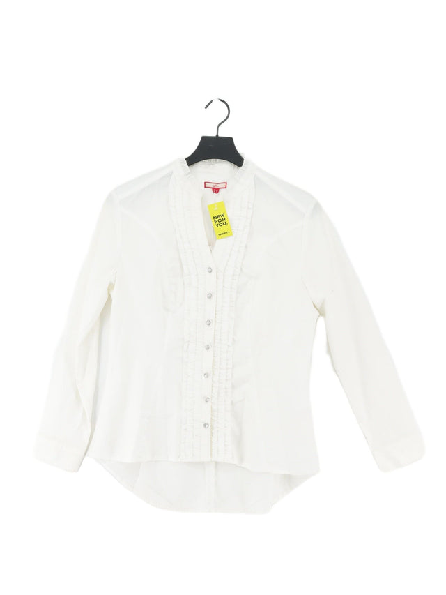 Joe Browns Women's Shirt UK 14 White Cotton with Elastane