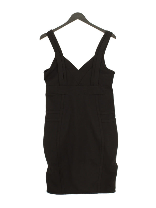 Collection Pimkie Women's Midi Dress UK 12 Black Polyester with Elastane