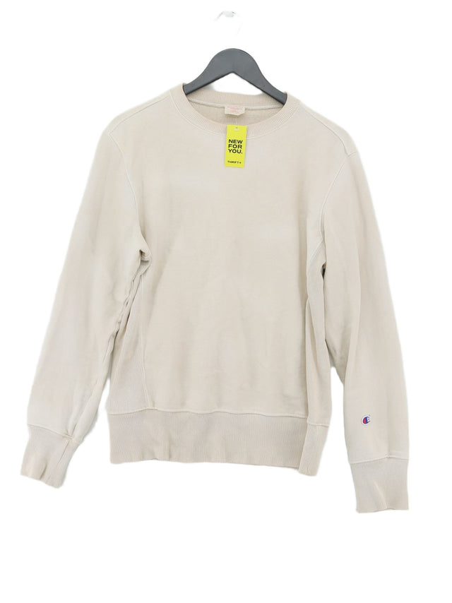 Champion Women's Hoodie S Cream 100% Other