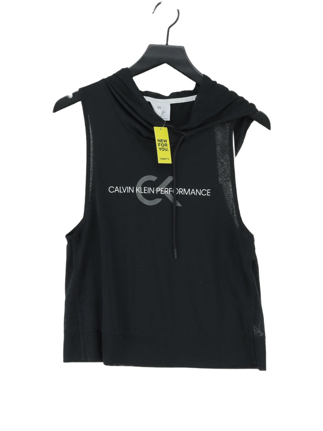 Calvin Klein Women's T-Shirt M Black 100% Polyester
