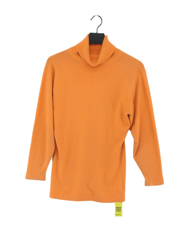 Belinda Robertson Women's Jumper L Orange 100% Wool