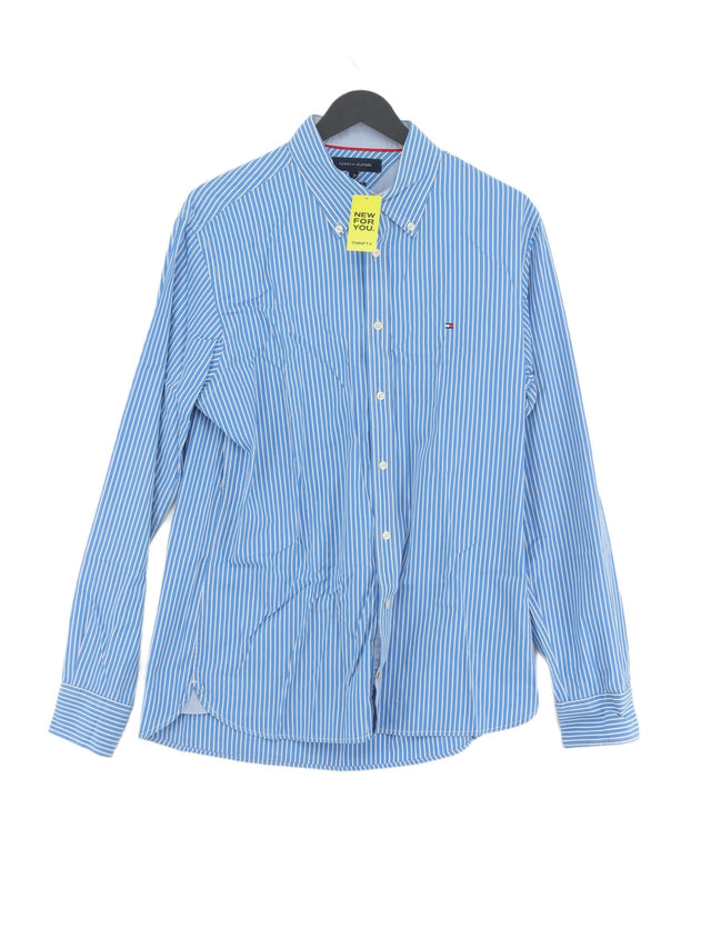 Tommy Hilfiger Men's Shirt M Blue 100% Cotton