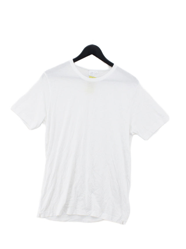 John Lewis Men's T-Shirt S White 100% Cotton