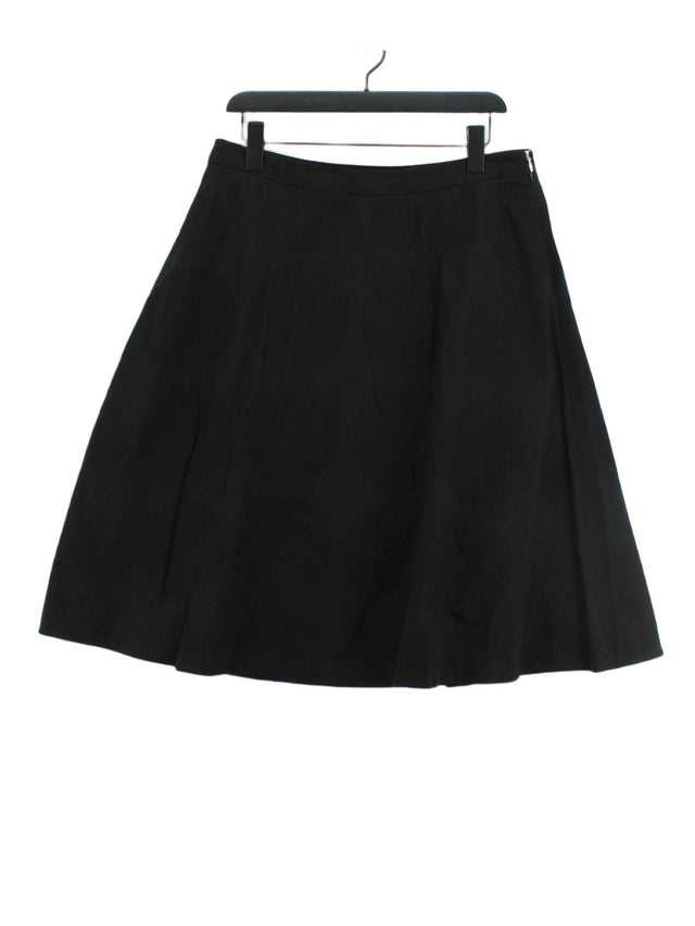 Boden Women's Midi Skirt UK 14 Black 100% Cotton