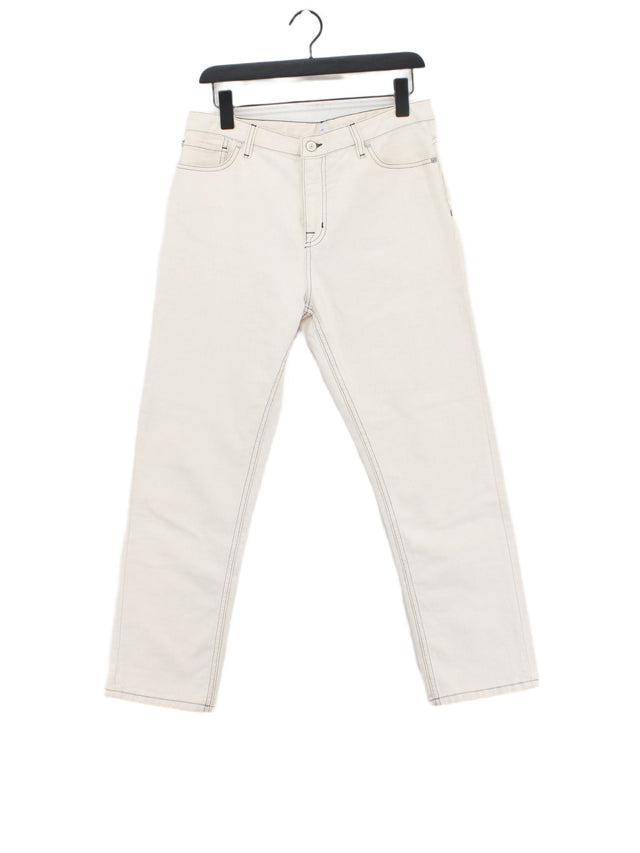 Paul Smith Women's Trousers W 29 in Cream 100% Cotton