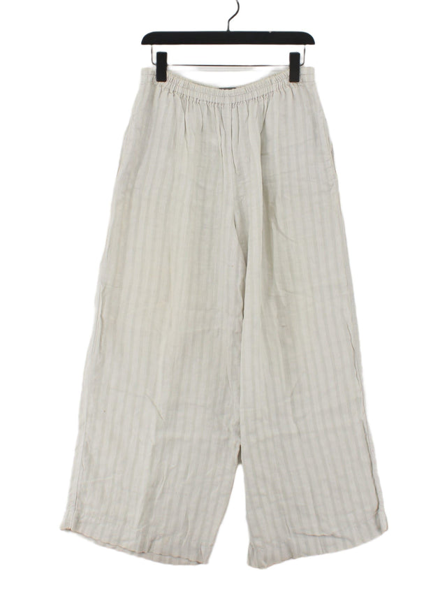 OSKA Women's Suit Trousers W 30 in Cream 100% Linen