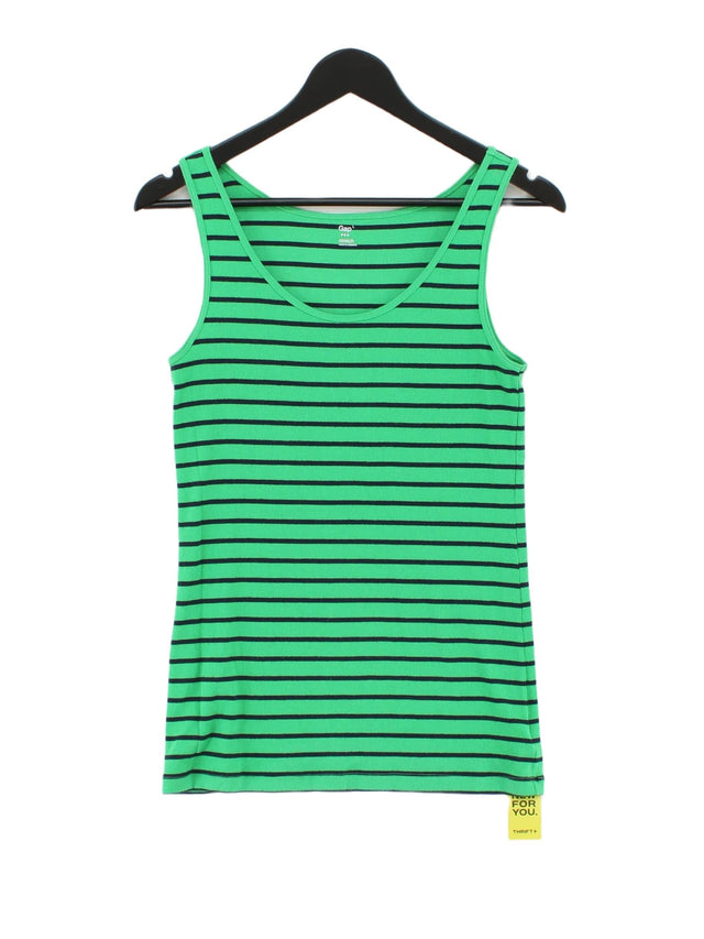 Gap Women's T-Shirt L Green Cotton with Elastane, Polyester