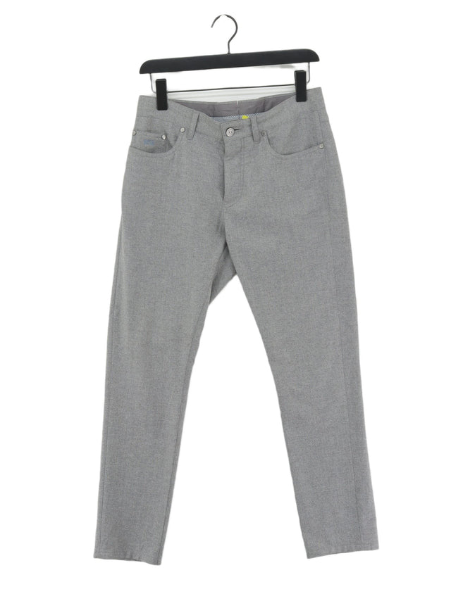 Ermenegildo Zegna Women's Suit Trousers W 32 in Grey 100% Other