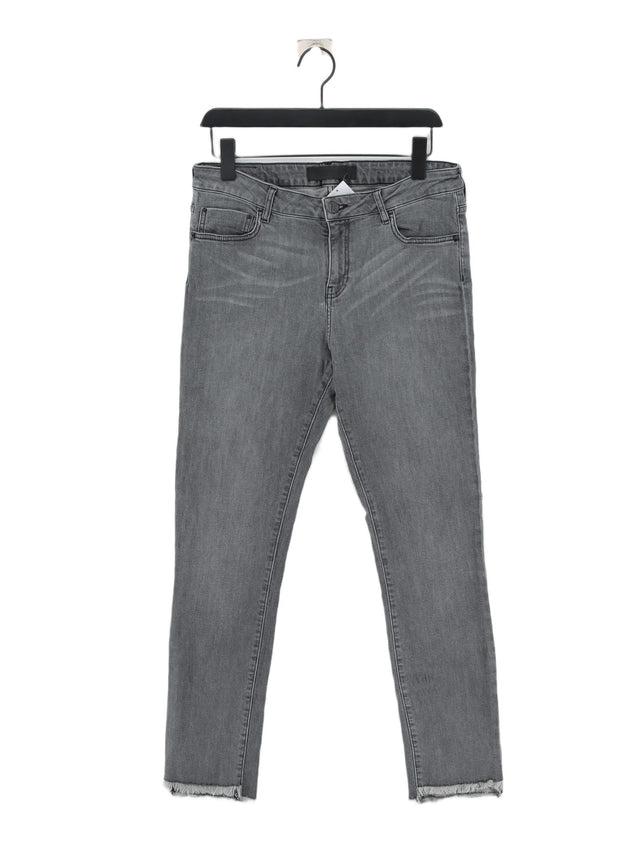 KARL LAGERFELD Women's Jeans UK 4 Grey Cotton with Elastane