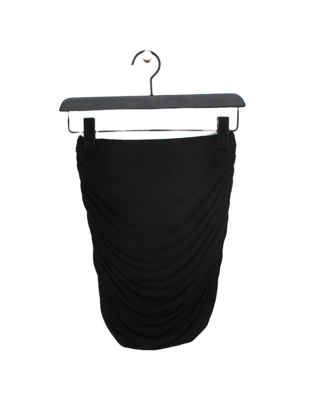 Club London Women's Mini Skirt UK 8 Black Polyester with Elastane