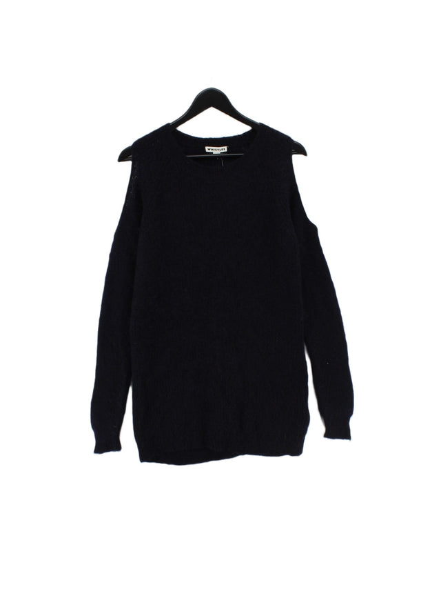 Whistles Women's Jumper S Blue Polyamide with Mohair, Wool