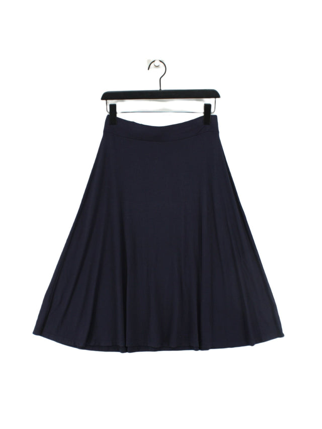 Boden Women's Midi Skirt UK 10 Blue Viscose with Elastane