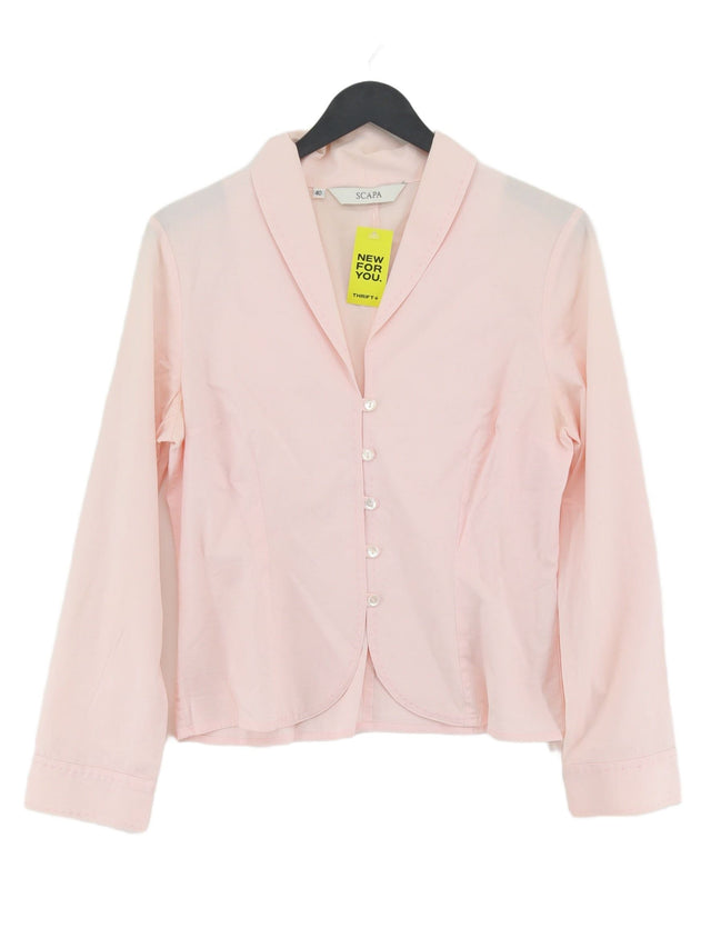 Scapa Women's Top UK 12 Pink Cotton with Elastane