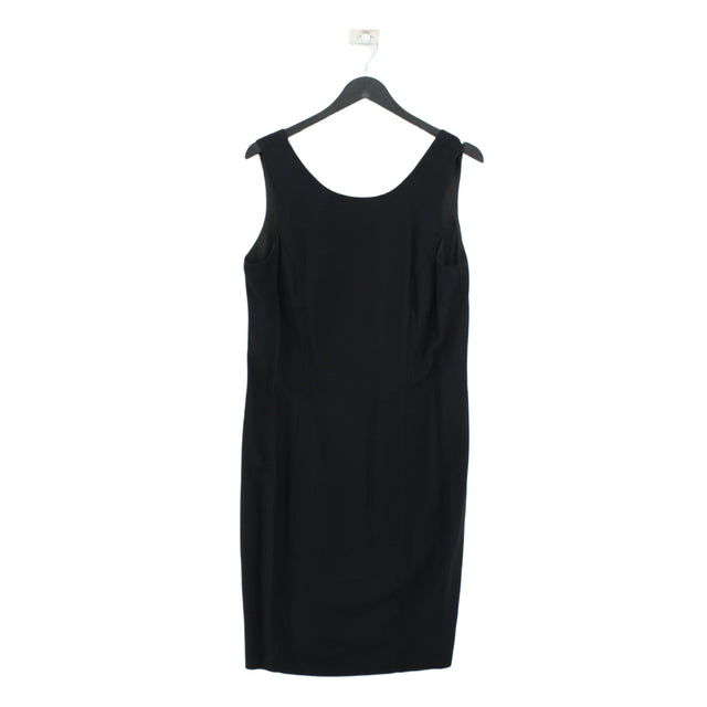 Joseph Ribkoff Women's Midi Dress UK 14 Black 100% Rayon