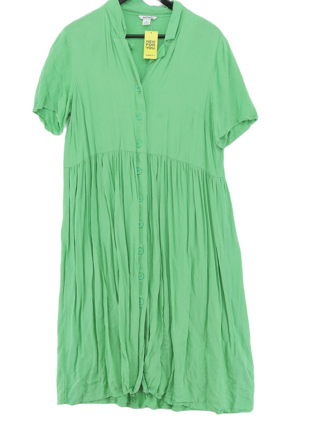 Monki Women's Midi Dress M Green 100% Viscose