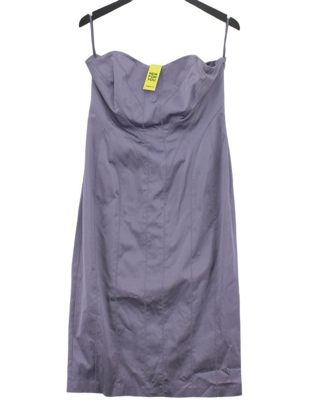 Next Women's Midi Dress UK 16 Purple Other with Polyester