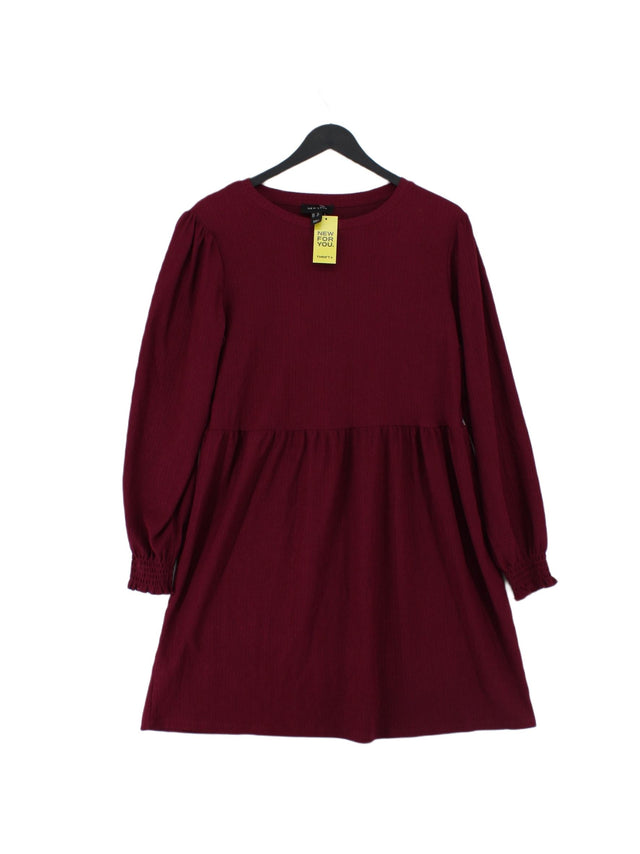 New Look Women's Midi Dress UK 12 Purple 100% Other