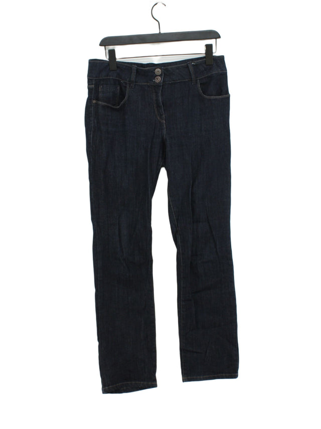 Next Men's Jeans W 12 in Blue Cotton with Elastane