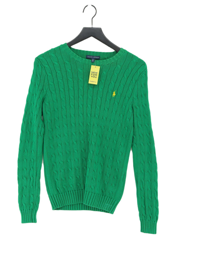 Ralph Lauren Women's Jumper M Green 100% Cotton