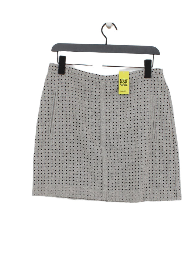 Mint Velvet Women's Midi Skirt UK 10 Grey