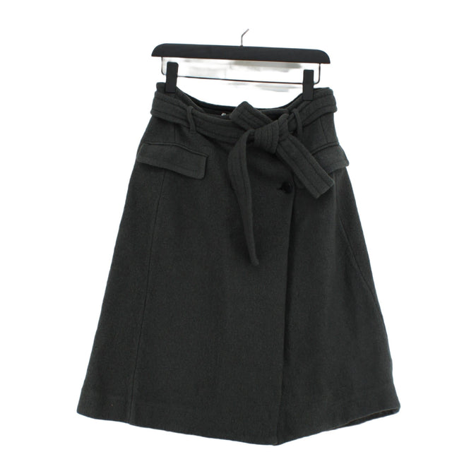 Zara Women's Maxi Skirt L Grey 100% Wool