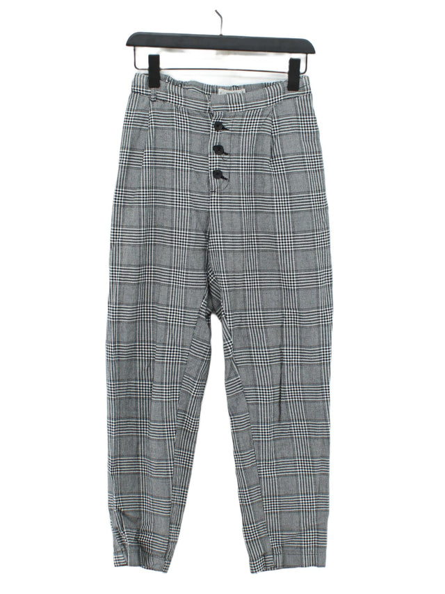 Mango Men's Suit Trousers S Grey 100% Cotton