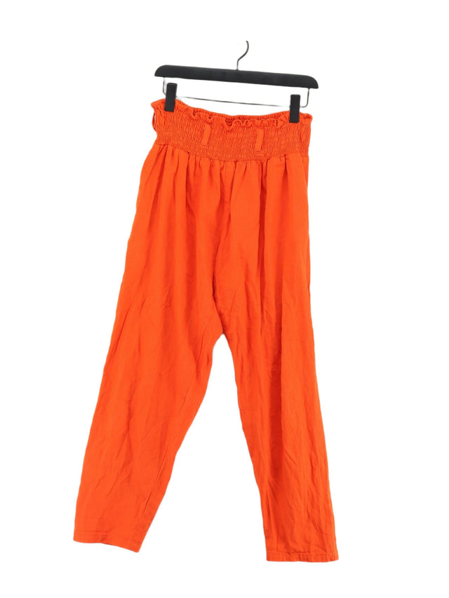 Lucy & Yak Women's Suit Trousers M Orange 100% Cotton