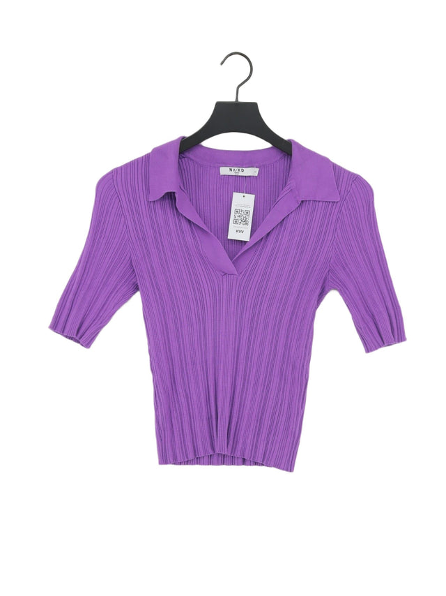 NA-KD Women's T-Shirt M Purple 100% Other
