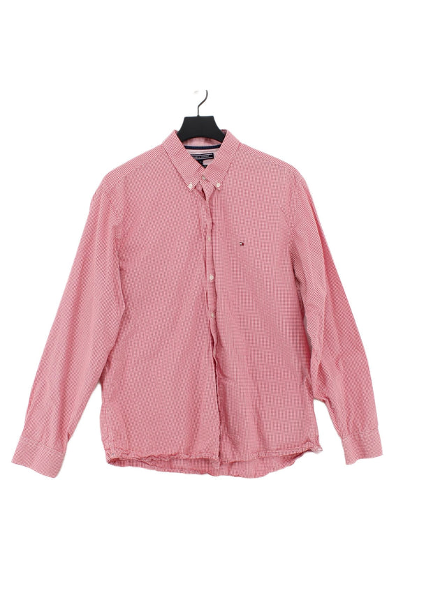 Tommy Hilfiger Men's Shirt XL Pink 100% Cotton