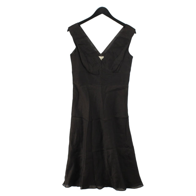 Monsoon Women's Midi Dress UK 12 Black 100% Polyester
