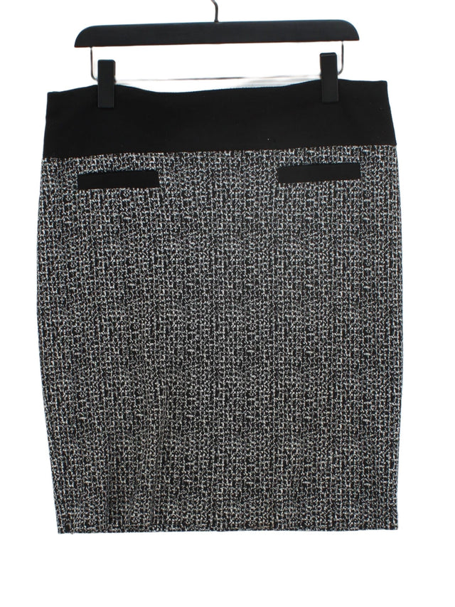 Debenhams Women's Midi Skirt UK 14 Black 100% Other