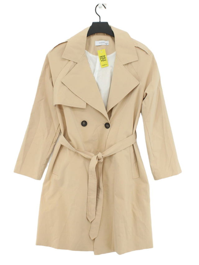 Reserved Women's Coat UK 6 Tan 100% Polyester