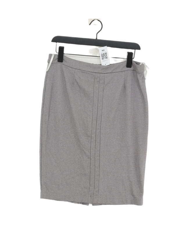 Fever London Women's Midi Skirt UK 14 Grey 100% Other