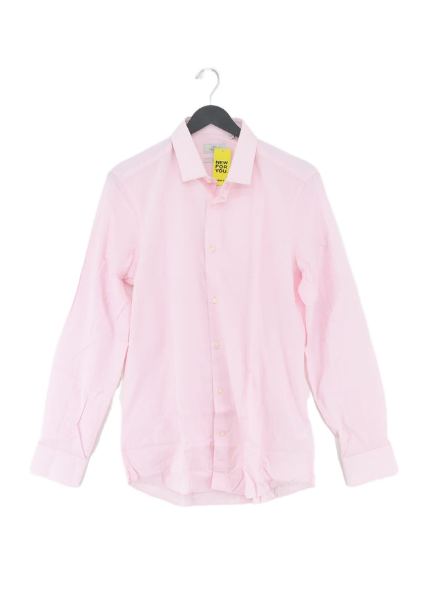 Next Men's Shirt Chest: 39 in Pink 100% Cotton
