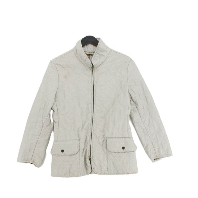 Burberry Women's Coat Chest: 38 in Cream 100% Polyester
